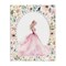 Stupell Industries Pink Princess with Pearl Border Canvas, design by Christine Simpson Art